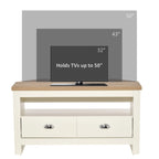 Meuble TV de 37,5 po avec tiroirs et rangement pour téléviseurs de 50 po