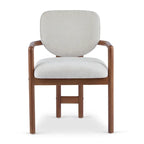 - Chaises de salle à manger Harper Mordern rembourrées en bois d'hévéa (lot de 2)