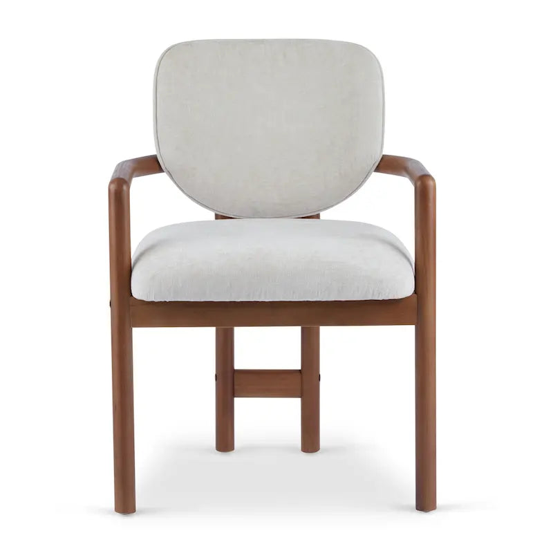 - Chaises de salle à manger Harper Mordern rembourrées en bois d'hévéa (lot de 2)
