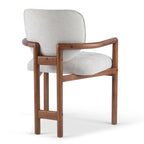 - Chaises de salle à manger Harper Mordern rembourrées en bois d'hévéa (lot de 2)