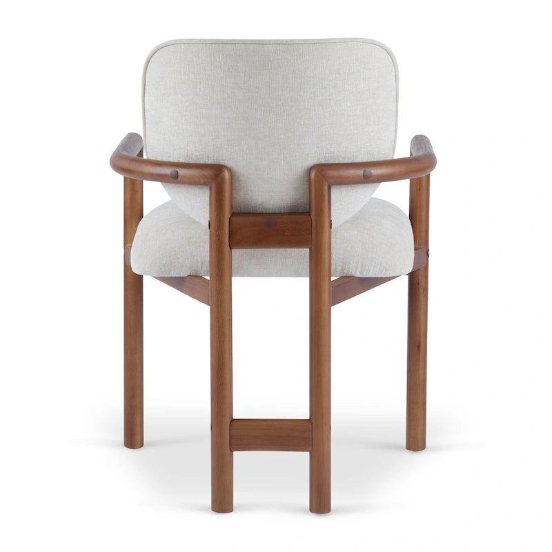 - Chaises de salle à manger Harper Mordern rembourrées en bois d'hévéa (lot de 2)