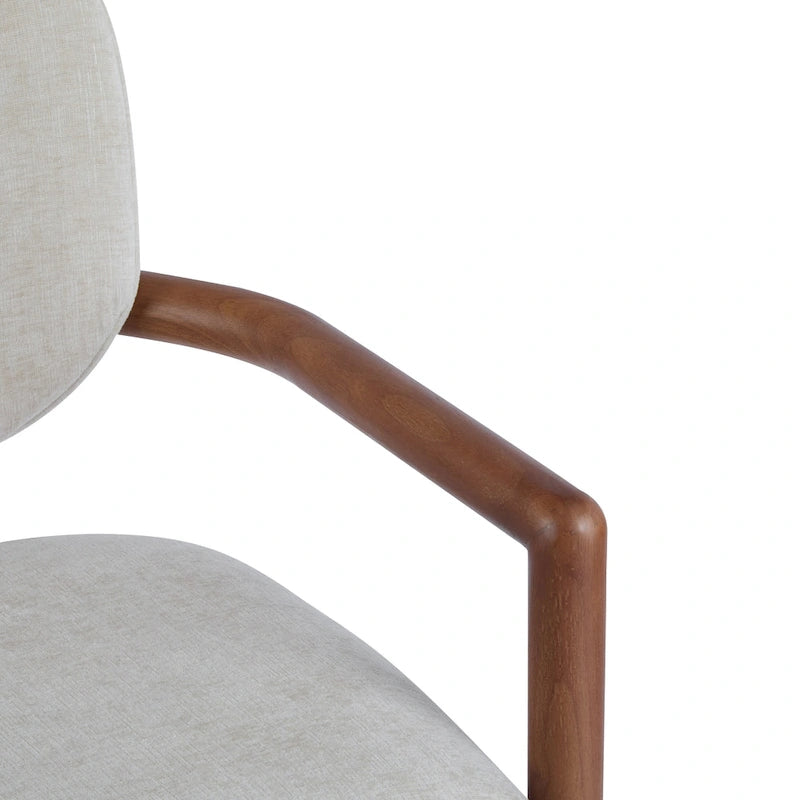 - Chaises de salle à manger Harper Mordern rembourrées en bois d'hévéa (lot de 2)