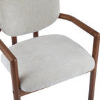 - Chaises de salle à manger Harper Mordern rembourrées en bois d'hévéa (lot de 2)