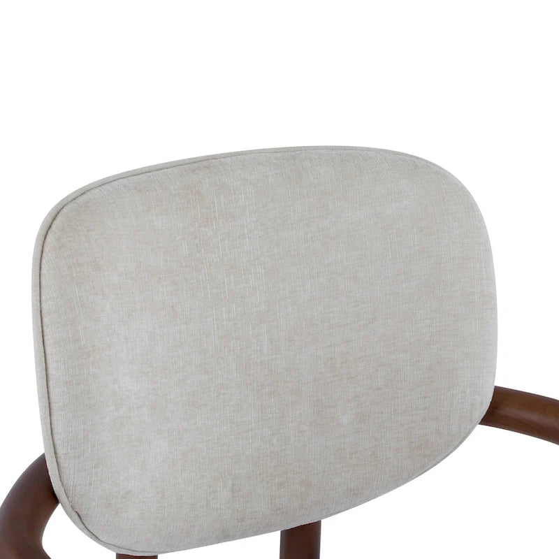 - Chaises de salle à manger Harper Mordern rembourrées en bois d'hévéa (lot de 2)