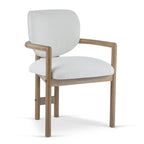 - Chaises de salle à manger Harper Mordern rembourrées en bois d'hévéa (lot de 2)