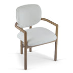 - Chaises de salle à manger Harper Mordern rembourrées en bois d'hévéa (lot de 2)