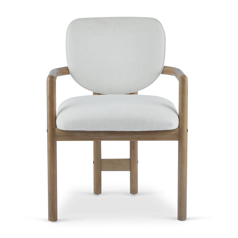 - Chaises de salle à manger Harper Mordern rembourrées en bois d'hévéa (lot de 2)
