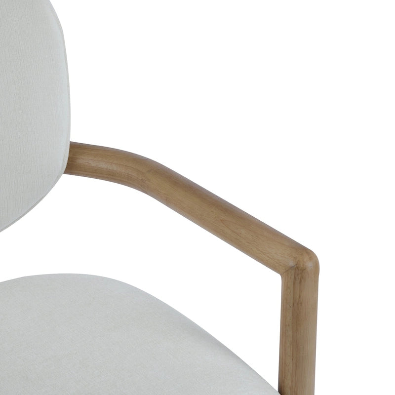 - Chaises de salle à manger Harper Mordern rembourrées en bois d'hévéa (lot de 2)