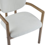 - Chaises de salle à manger Harper Mordern rembourrées en bois d'hévéa (lot de 2)