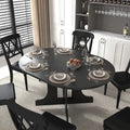 Table à manger ronde moderne avec plateau extensible et piètement en X pour les dîners de famille, les petits espaces et les aménagements multi-scènes
