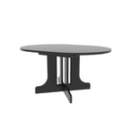Table à manger ronde moderne avec plateau extensible et piètement en X pour les dîners de famille, les petits espaces et les aménagements multi-scènes