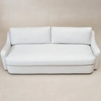 Canapé 3 places en lin à assise profonde avec coussins réversibles, 90L