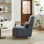 30,31 € Fauteuil d'appoint pivotant rembourré en mélange de lin