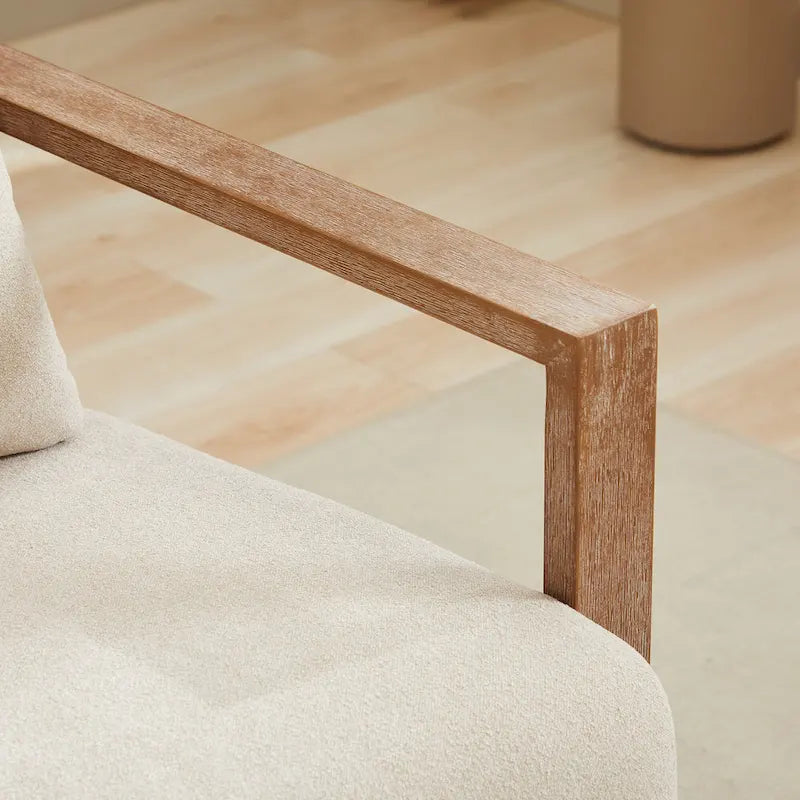 30,31 € Fauteuil d'appoint pivotant rembourré en mélange de lin