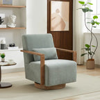 30,31 € Fauteuil d'appoint pivotant rembourré en mélange de lin