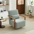 30,31 € Fauteuil d'appoint pivotant rembourré en mélange de lin