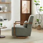 30,31 € Fauteuil d'appoint pivotant rembourré en mélange de lin