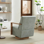 30,31 € Fauteuil d'appoint pivotant rembourré en mélange de lin