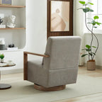 30,31 € Fauteuil d'appoint pivotant rembourré en mélange de lin