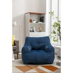 Pouf géant en tissu doux Coton et Lin avec rembourrage en mousse à mémoire de forme