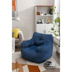 Pouf géant en tissu doux Coton et Lin avec rembourrage en mousse à mémoire de forme