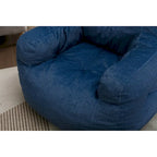 Pouf géant en tissu doux Coton et Lin avec rembourrage en mousse à mémoire de forme