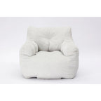 Pouf géant en tissu doux Coton et Lin avec rembourrage en mousse à mémoire de forme