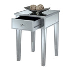 Table d'appoint à 1 tiroir avec miroir Gold Coast
