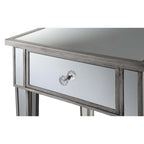 Table d'appoint à 1 tiroir avec miroir Gold Coast