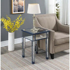 Table d'appoint à 1 tiroir avec miroir Gold Coast