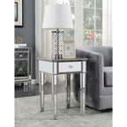Table d'appoint à 1 tiroir avec miroir Gold Coast