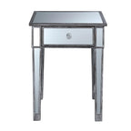 Table d'appoint à 1 tiroir avec miroir Gold Coast