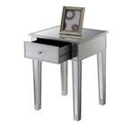 Table d'appoint à 1 tiroir avec miroir Gold Coast