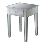Table d'appoint à 1 tiroir avec miroir Gold Coast