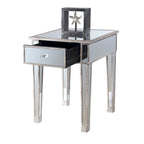 Table d'appoint à 1 tiroir avec miroir Gold Coast