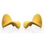 Fauteuil d'appoint en mélange de laine MoMa (lot de 2)
