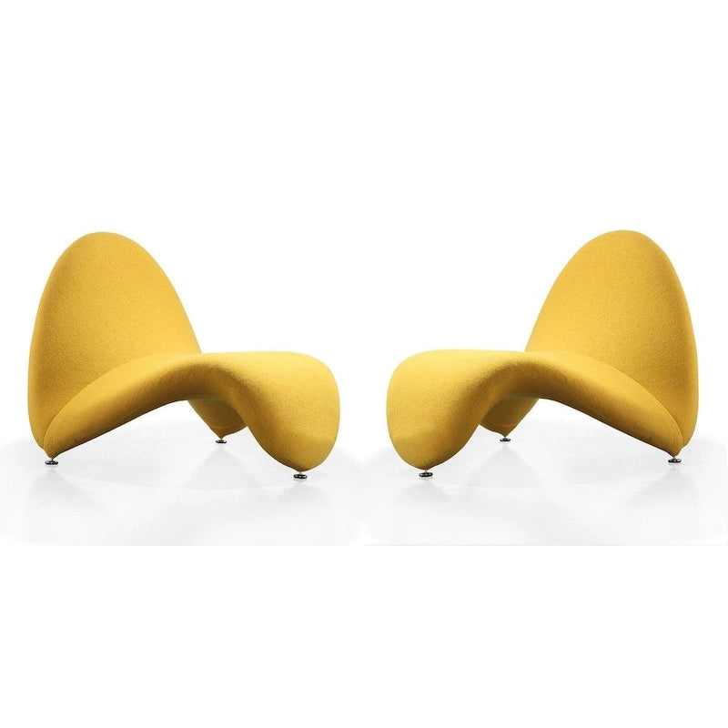 Fauteuil d'appoint en mélange de laine MoMa (lot de 2)