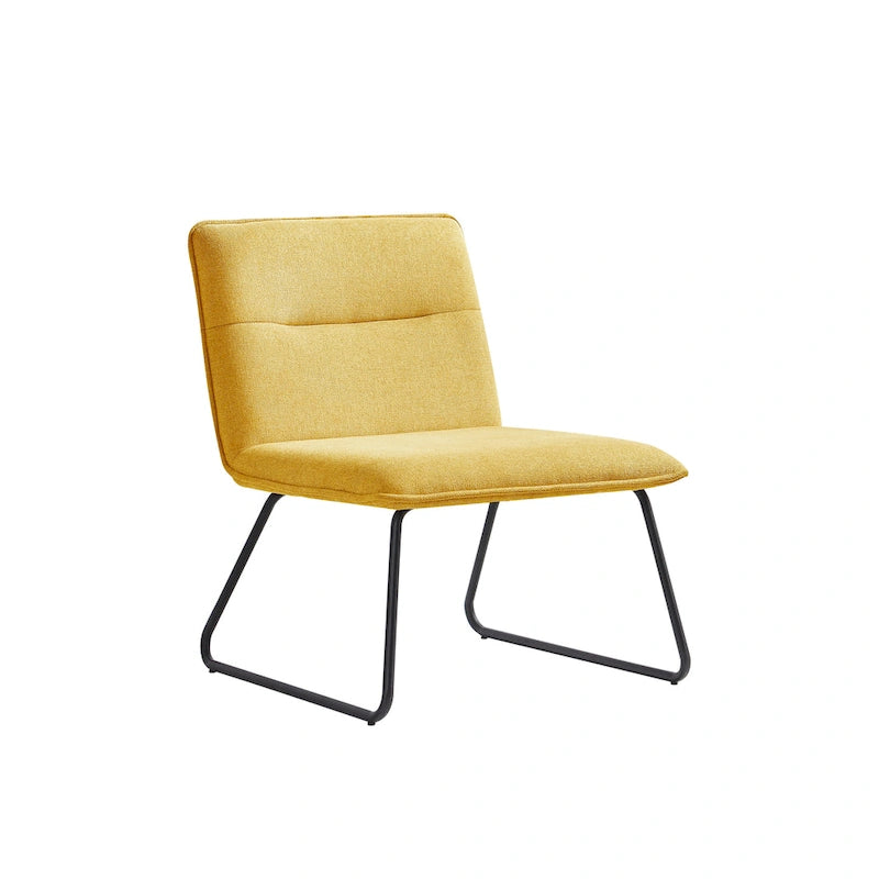 Chaise d'appoint Cosmo en tissu sans accoudoirs