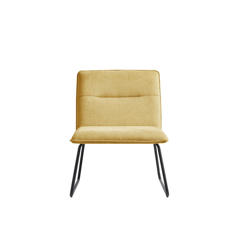 Chaise d'appoint Cosmo en tissu sans accoudoirs