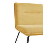 Chaise d'appoint Cosmo en tissu sans accoudoirs