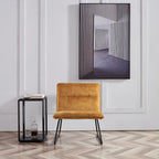 Chaise d'appoint Cosmo en tissu sans accoudoirs