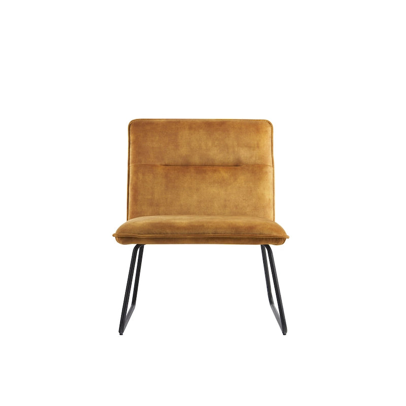 Chaise d'appoint Cosmo en tissu sans accoudoirs