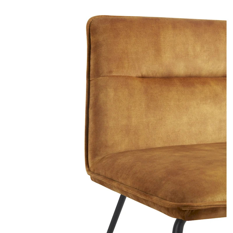 Chaise d'appoint Cosmo en tissu sans accoudoirs