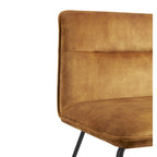 Chaise d'appoint Cosmo en tissu sans accoudoirs