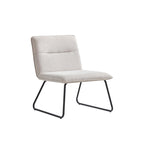 Chaise d'appoint Cosmo en tissu sans accoudoirs