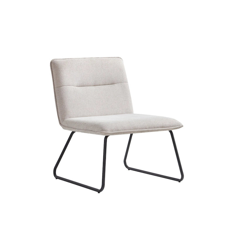 Chaise d'appoint Cosmo en tissu sans accoudoirs