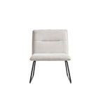 Chaise d'appoint Cosmo en tissu sans accoudoirs