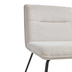 Chaise d'appoint Cosmo en tissu sans accoudoirs