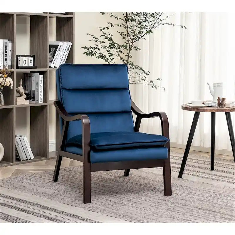 Fauteuil large en velours 24.8