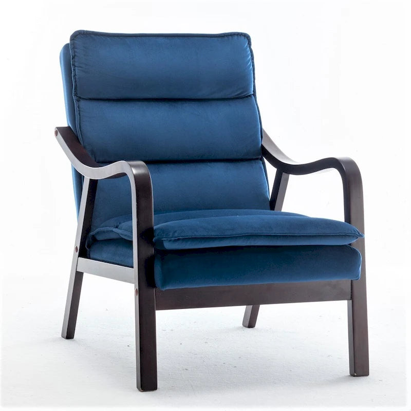 Fauteuil large en velours 24.8